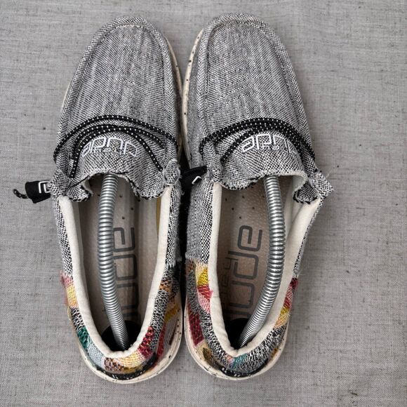 Hey Dude‎ Wally Funk Loafer Ento Grey Multicolor Slip On Boat Shoes Men’s 9 - Picture 7 of 11